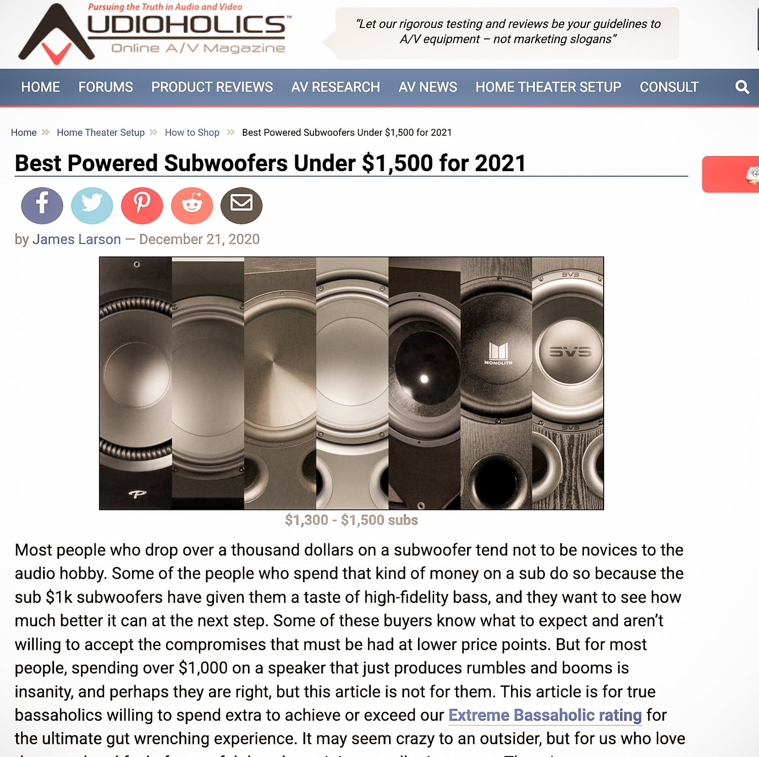 Best Powered Subwoofers Under $1,500 for 2021