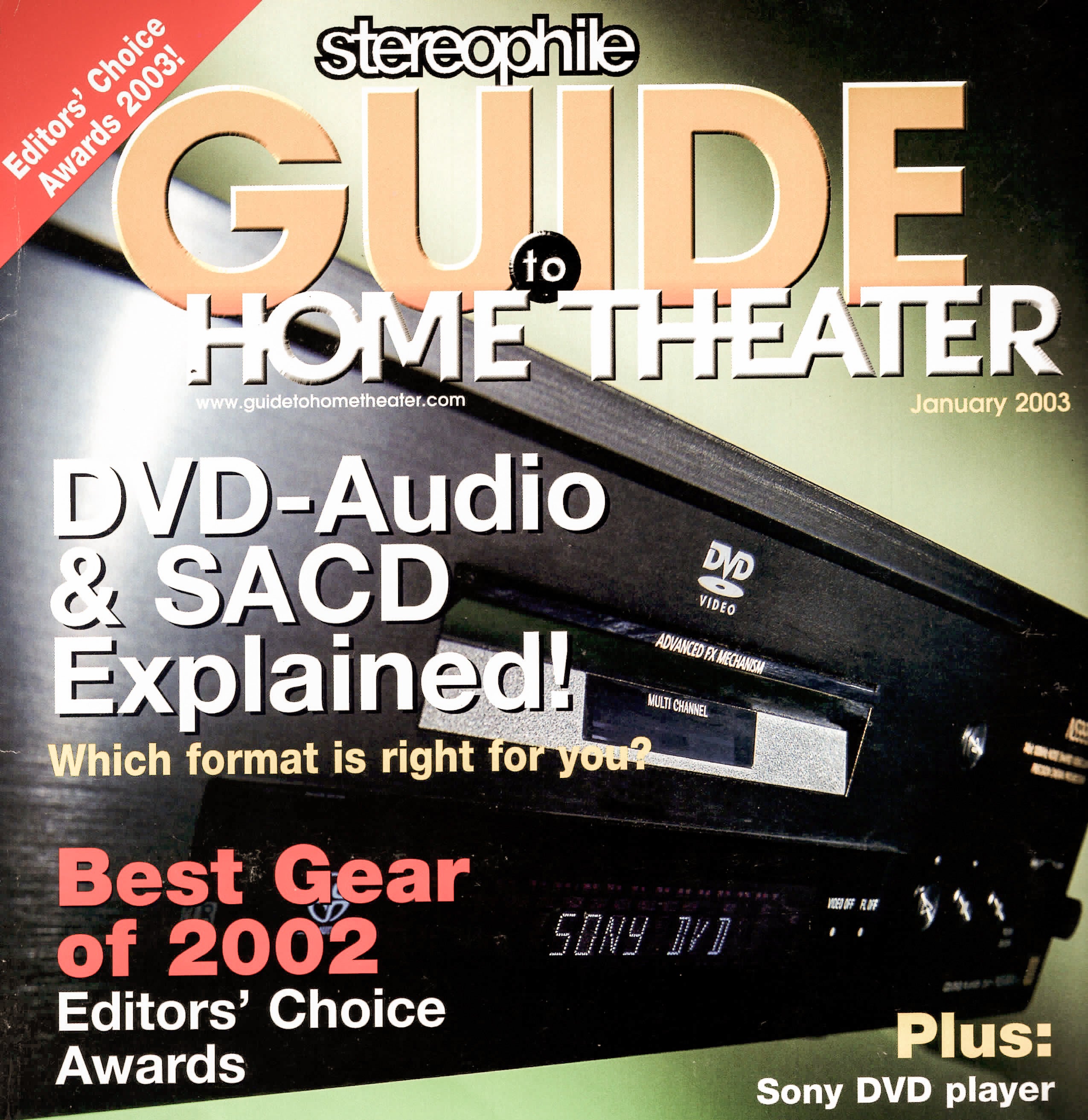 Stereophile Guide to Home Theater Editor's Choice Best Gear of 2002