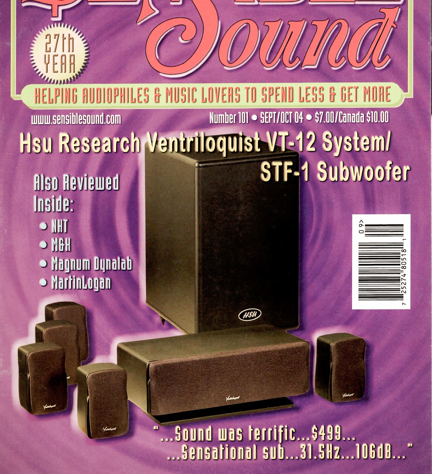 Sensible Sound 2004 - VT-12 System / STF-1 Subwoofer